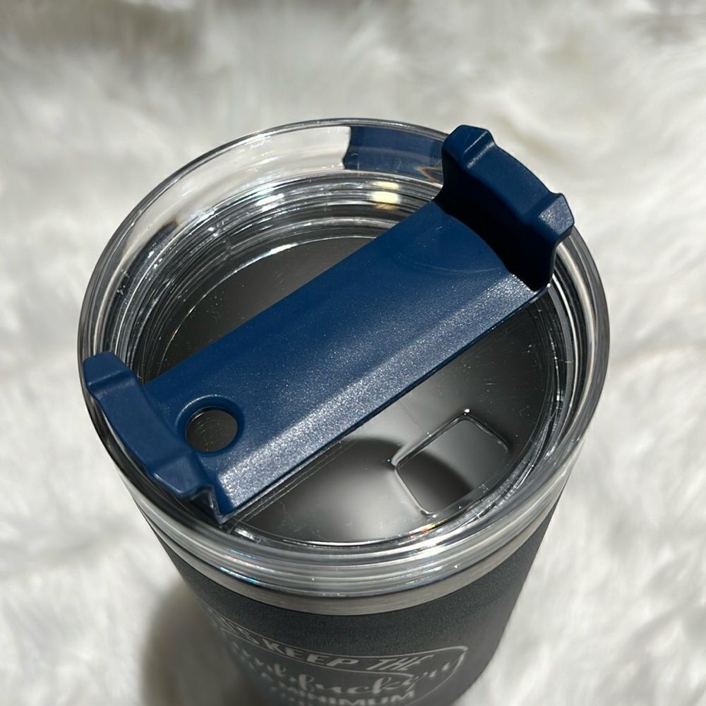 Let’s keep‎ the Dumb Fuc@ery to a minimum Tumbler 40oz Navy Blue with handle - Picture 6 of 6